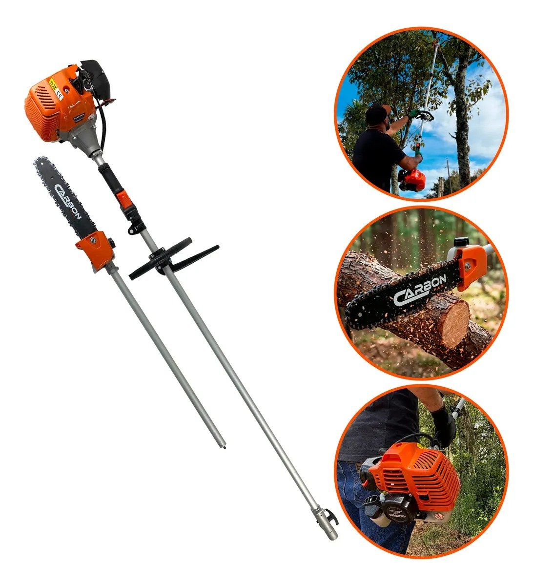 Motopodador De Galhos 2t 33cc Hp C extensor Carbon Fak 7896