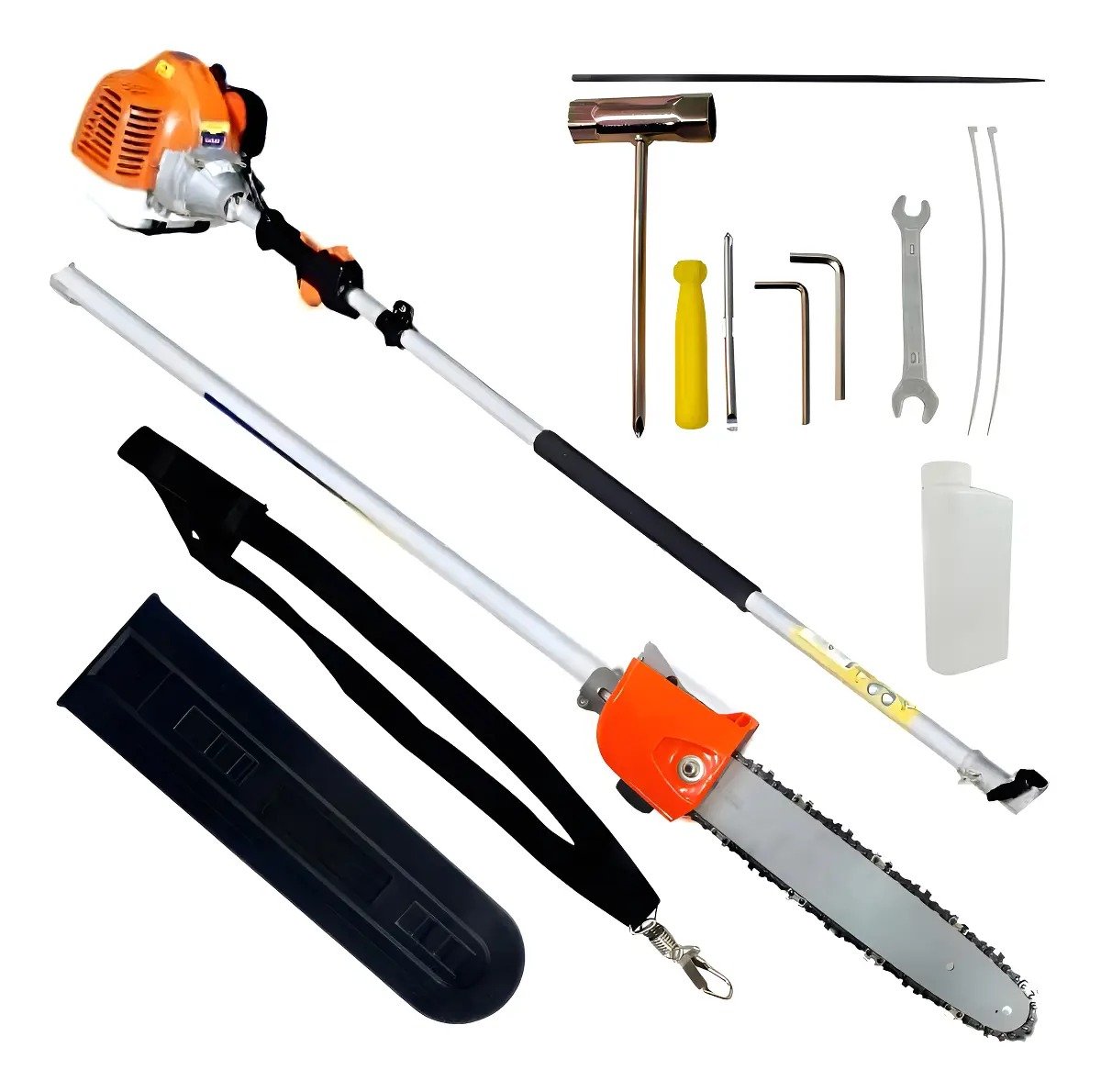 Motopodador Vulcan VP3300L 33cc 13HP Sabre 290cm Podas de Galhos Altos Poda Alta a Gasolina Serra Potente para Poda de Arvores Arbustos Jardim Profissional 213