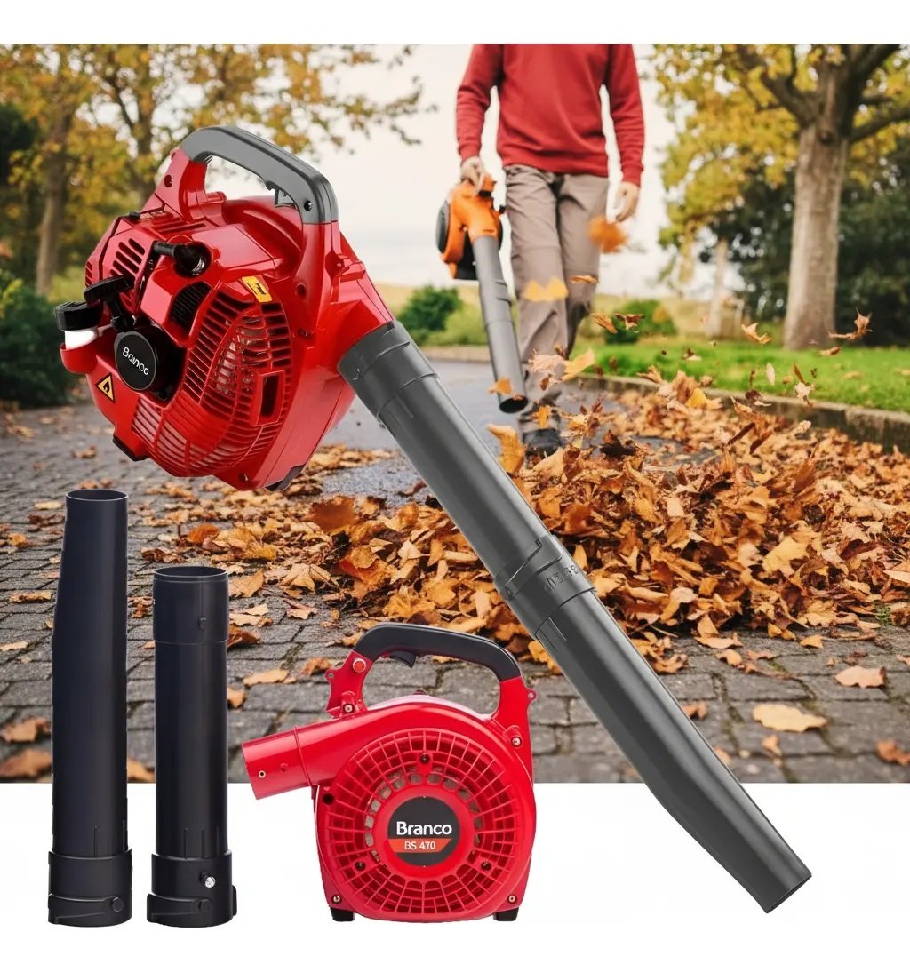 Soprador Folhas Branco Ventilador Combustao 2 Tempos Jardins