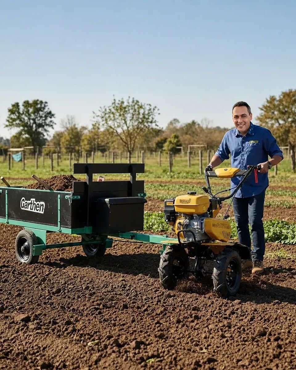 Motocultivador Minetrator Carrocinha Agricola Gasolina